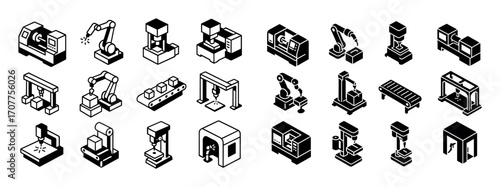 Isometric Machinery Icons