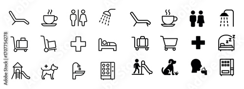 Airport Amenities Icons