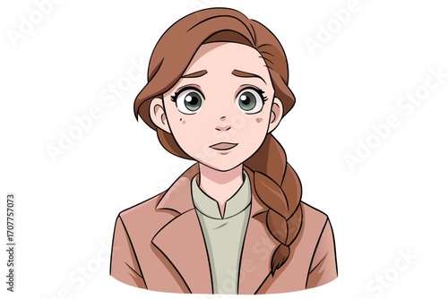 business woman vector illustration