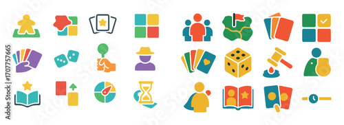 Colorful Boardgame Icons