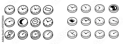 Isometric Clockface Icons