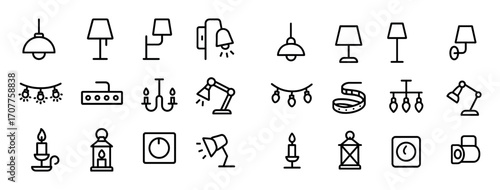 Minimalist Lighting Icons