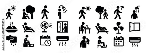 Heat Protection Icons