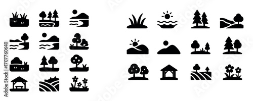 Nature Picnic Icons