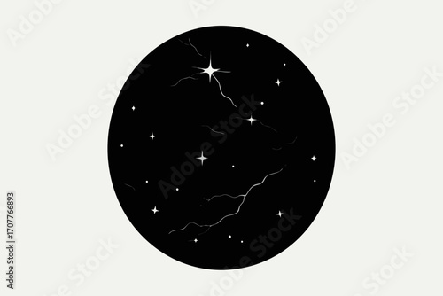 marble with galaxy nebula colors black