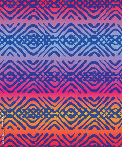 Line Doodle Seamless Pattern 16 - Zigzag Lines 2