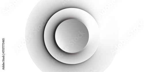 Abstract trendy gradient shapes composition elegant hipster futuristic | Modern 3d geometric circle shape white colour background | Vector illustration