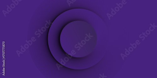 Abstract trendy gradient shapes composition elegant hipster futuristic | Modern 3d geometric circle shape violet colour background | Vector illustration