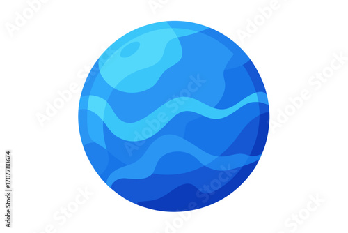 Blue Marble With Crystal Clear Veins Texture