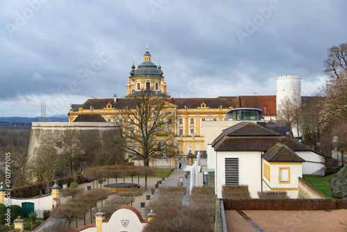 The famous Melk Abbey in the Wachau region of Austria