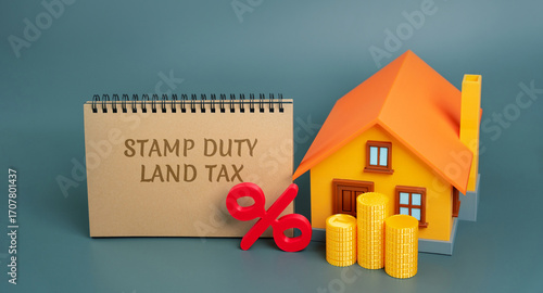 Canvas-taulu Stamp duty land tax SDLT concept