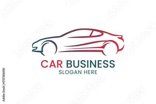 Modern car business logo design for automotive company branding