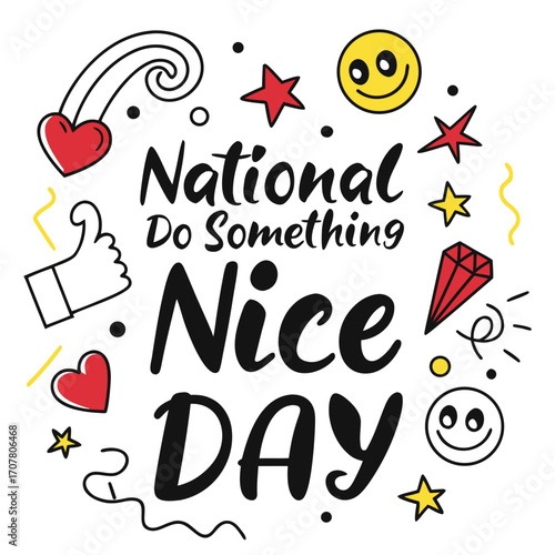 NATIONAL DO SOMETHING NICE DAY vector illustration