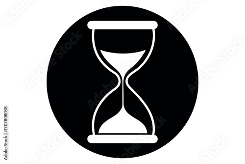set of sand clock illustrations with varying frames and sand amounts. Hourglass shapes in multiple variations. Vector icon set of hourglasses with falling sand.