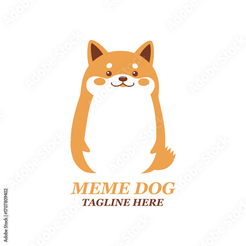 Dog logo design inspiration vector template