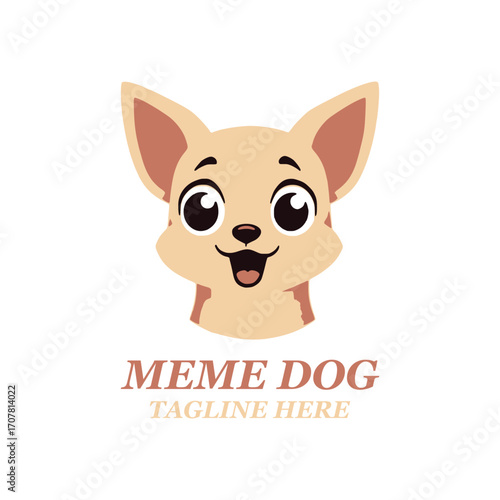 Dog logo design inspiration vector template