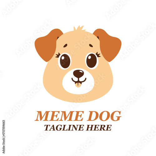 Dog logo design inspiration vector template
