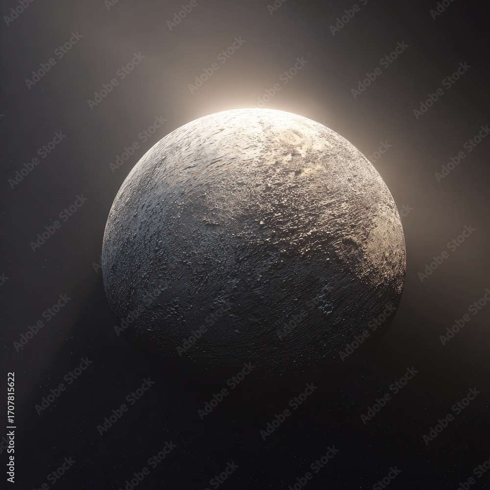 Naklejka premium A celestial sphere, bathed in soft light