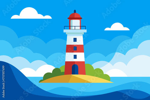 lighthouse on the island