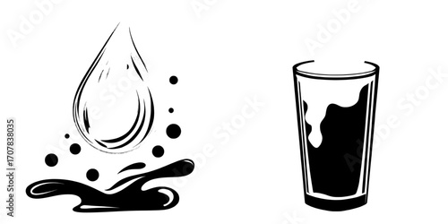 A modern and realistic collection of liquid waves, including beer, orange, mango, or lemon juice, oil, soda, or honey, isolated on a transparent background with a splash of juice or yellow water