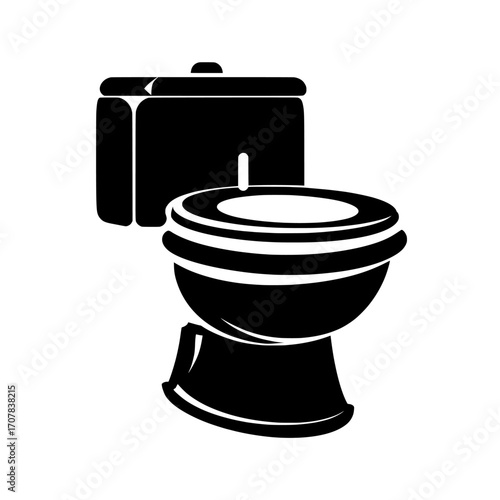 A modern bathroom toilet featuring a white ceramic lavatory with a flush tank and an open or closed seat lid, set against a transparent backdrop