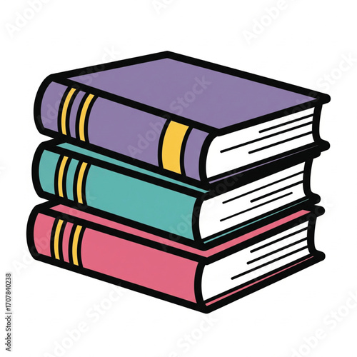 Stacked books vector. Stacked books reading read vector