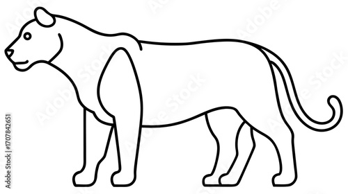 vector illustration of a horse