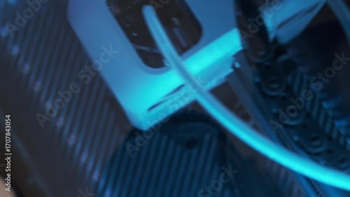 Exploring the Advanced Features of a 3D Printer in a High-Tech Workshop Environment