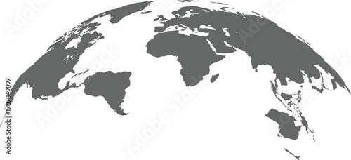 High-Quality Vector World Map in Minimalist Style