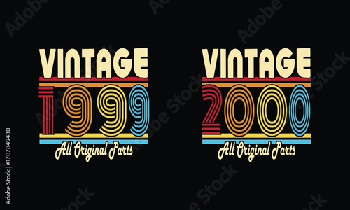 Retro Vintage 1999 and 2000 all original parts vintage bundles