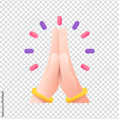 Pray Icon Design Variation