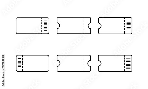 Ticket design mockup collection for event planning and marketing