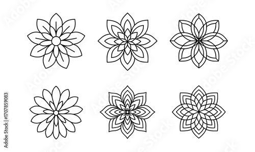 Intricate mandala and floral patterns for fabric and design projects