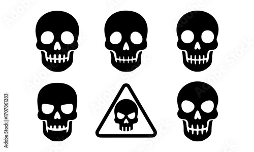 Skull vector collection for halloween design and creative projects