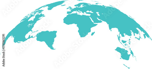 blue world map