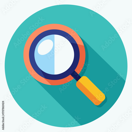 vector magnifying glass icon