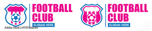 Football team logo, Soccer logo icon, vector illustration