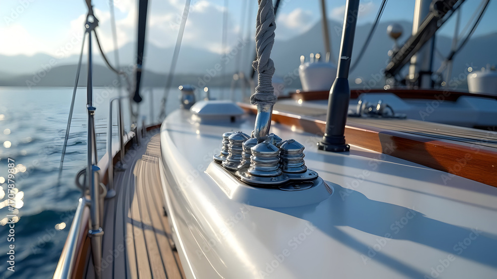 Fototapeta premium Organizer Sheaves Leading to Cam Cluster