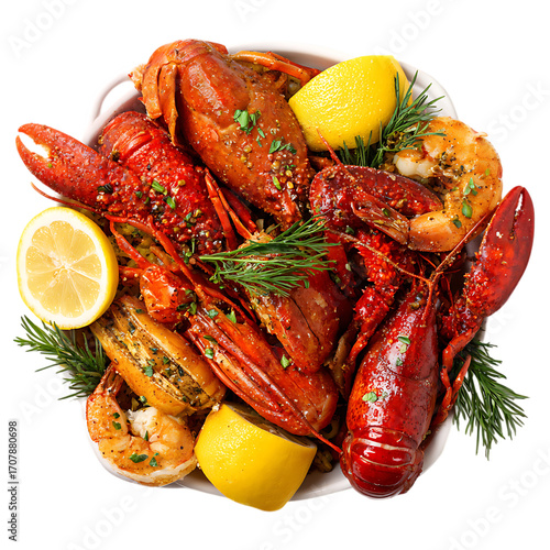Seafood Boils Crab Shrimp Lobster Feast. PNG