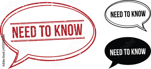 Essential information presented in speech bubbles, conveying key messages