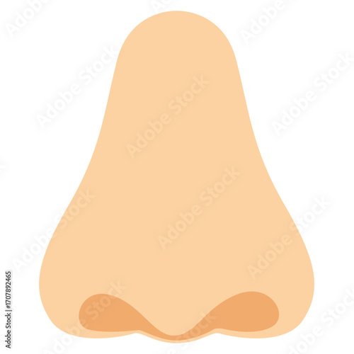 Beige human throat with trachea, respiratory and digestive passage illustration ideal for anatomy content.