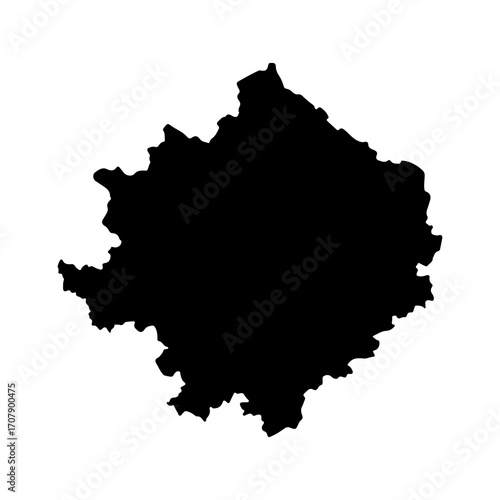 Serbia country shape with transparent background