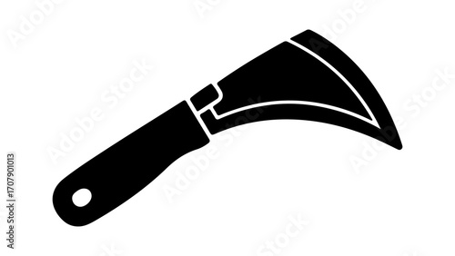 Sickle tool with transparent background