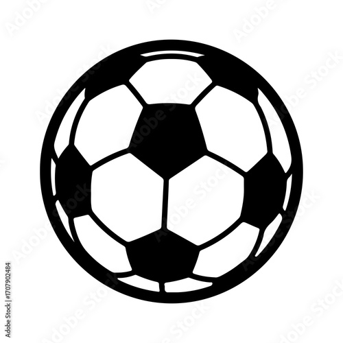 Soccer ball with transparent background
