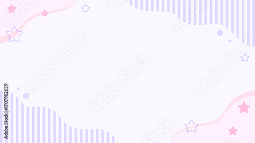 パステルカラーのかわいいフレーム背景