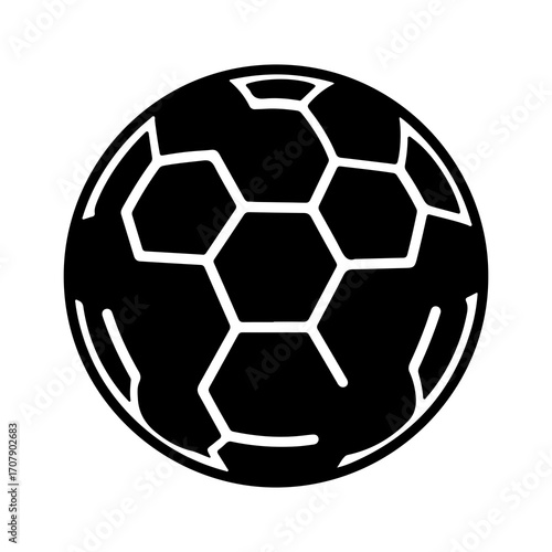Soccer ball with transparent background