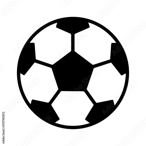 Soccer ball with transparent background