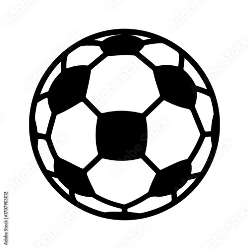 Soccer ball with transparent background