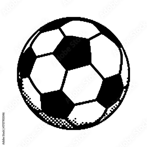 Soccer ball with transparent background