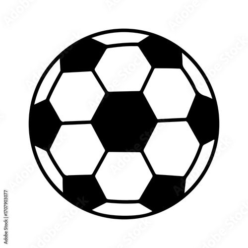 Soccer ball with transparent background
